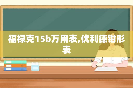 福禄克15b万用表,优利德钳形表  第1张