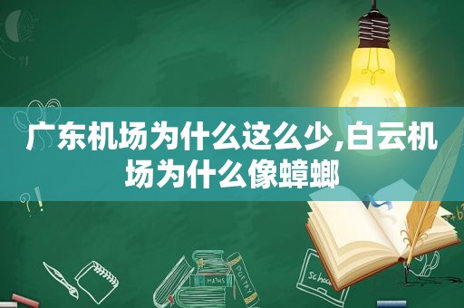 广东机场为什么这么少,白云机场为什么像蟑螂