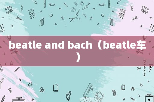 beatle and bach（beatle车）