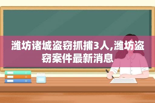 潍坊诸城盗窃抓捕3人,潍坊盗窃案件最新消息