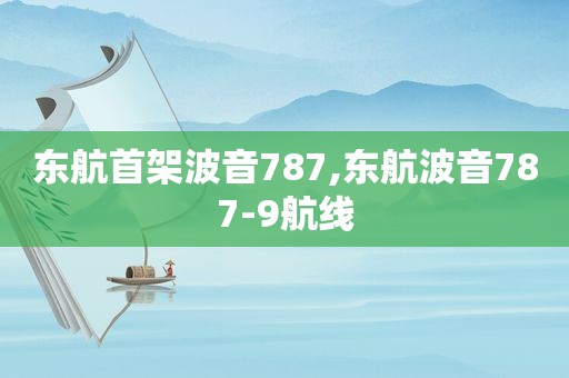 东航首架波音787,东航波音787-9航线