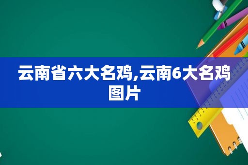 云南省六大名鸡,云南6大名鸡图片  第1张