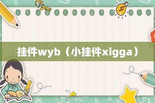 挂件wyb（小挂件xigga）