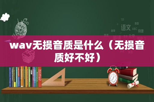 wav无损音质是什么（无损音质好不好）