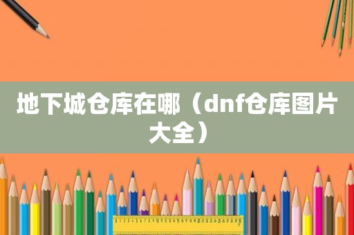 地下城仓库在哪（dnf仓库图片大全）