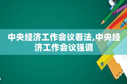 中央经济工作会议看法,中央经济工作会议强调