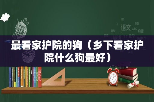 最看家护院的狗（乡下看家护院什么狗最好）