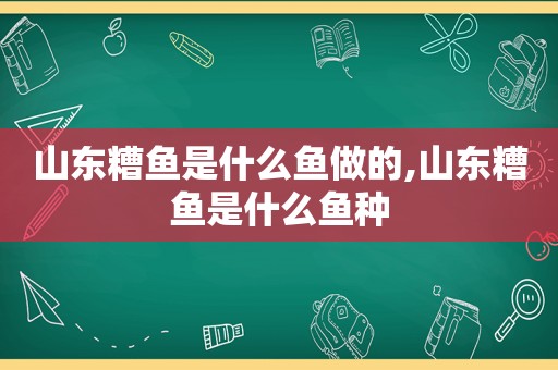 山东糟鱼是什么鱼做的,山东糟鱼是什么鱼种