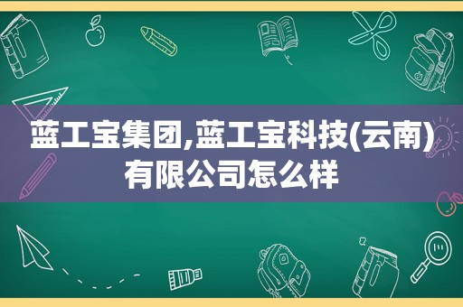 蓝工宝集团,蓝工宝科技(云南)有限公司怎么样  第1张