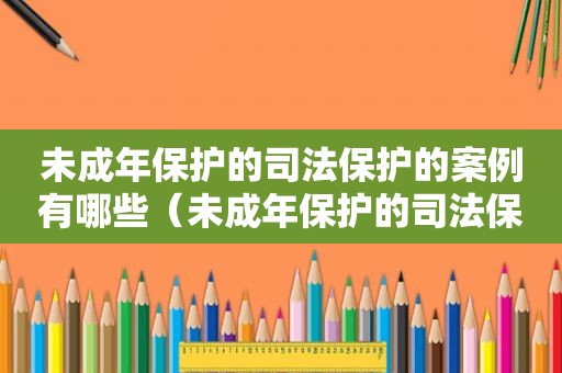 未成年保护的司法保护的案例有哪些（未成年保护的司法保护的案例及分析）