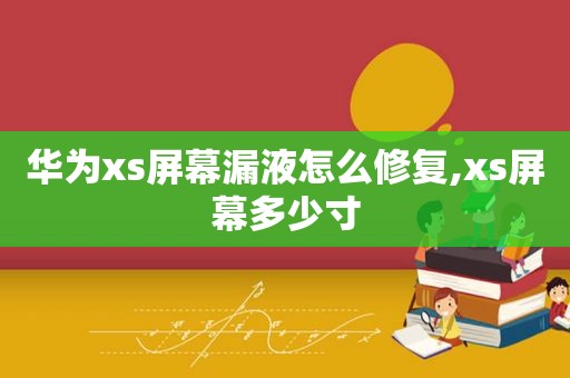 华为xs屏幕漏液怎么修复,xs屏幕多少寸  第1张