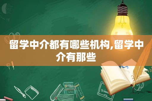 留学中介都有哪些机构,留学中介有那些