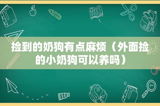 捡到的奶狗有点麻烦（外面捡的小奶狗可以养吗）