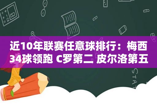 近10年联赛任意球排行：梅西34球领跑 C罗第二 皮尔洛第五