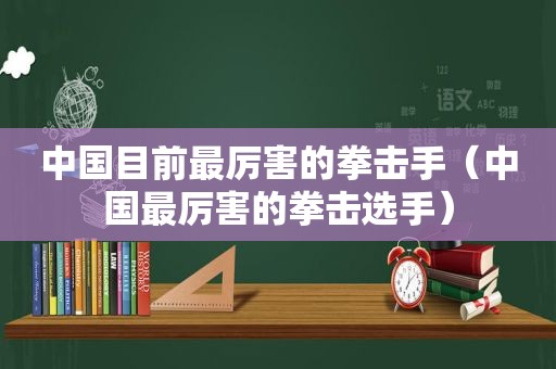 中国目前最厉害的拳击手（中国最厉害的拳击选手）  第1张