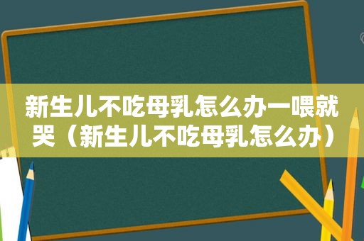 新生儿不吃母乳怎么办一喂就哭（新生儿不吃母乳怎么办）