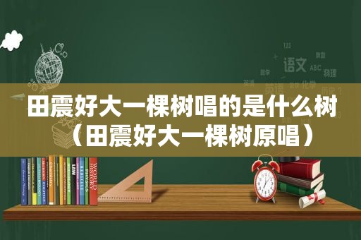 田震好大一棵树唱的是什么树（田震好大一棵树原唱）