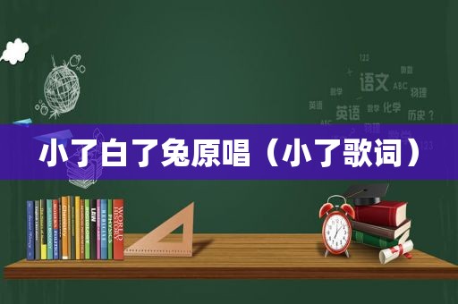 小了白了兔原唱（小了歌词）