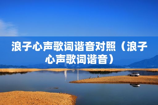 浪子心声歌词谐音对照（浪子心声歌词谐音）