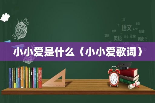 小小爱是什么（小小爱歌词）