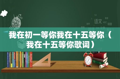 我在初一等你我在十五等你（我在十五等你歌词）