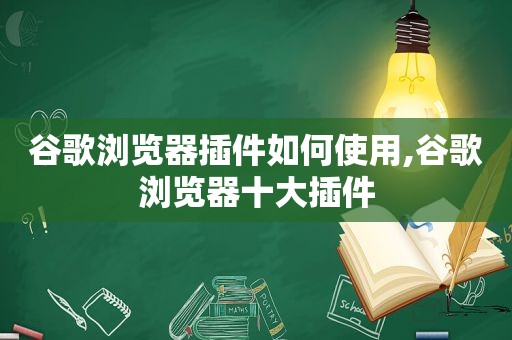 谷歌浏览器插件如何使用,谷歌浏览器十大插件