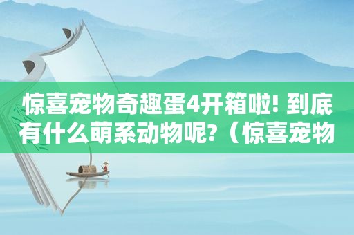 惊喜宠物奇趣蛋4开箱啦! 到底有什么萌系动物呢?（惊喜宠物）