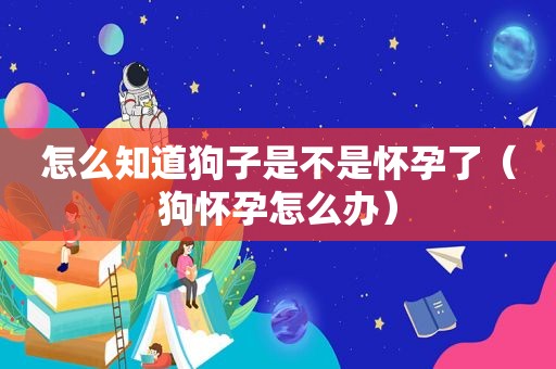 怎么知道狗子是不是怀孕了（狗怀孕怎么办）