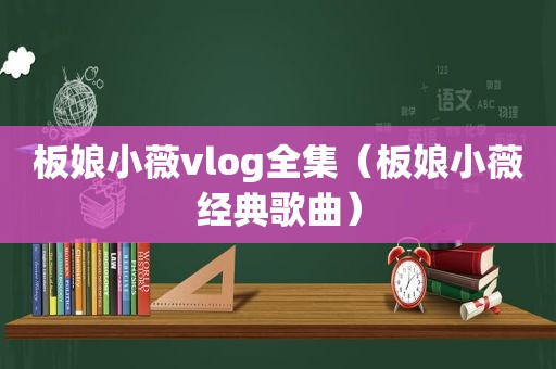 板娘小薇vlog全集（板娘小薇经典歌曲）