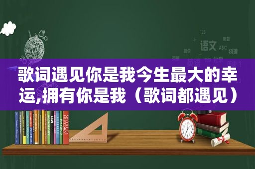 歌词遇见你是我今生最大的幸运,拥有你是我（歌词都遇见）