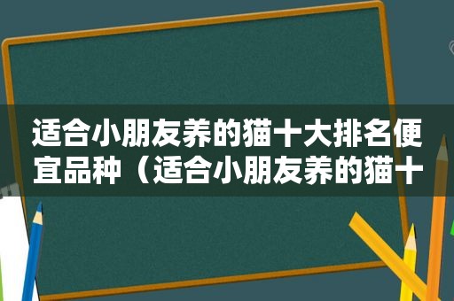 适合小朋友养的猫十大排名便宜品种（适合小朋友养的猫十大排名）