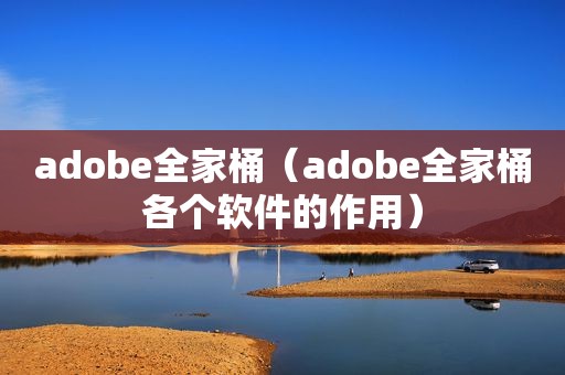 adobe全家桶（adobe全家桶各个软件的作用）