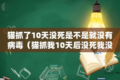 猫抓了10天没死是不是就没有病毒（猫抓我10天后没死我没打针）