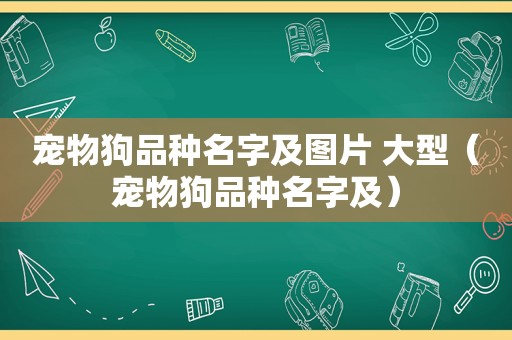 宠物狗品种名字及图片 大型（宠物狗品种名字及）