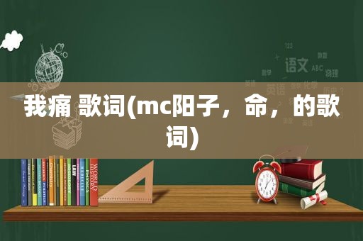 我痛 歌词(mc阳子，命，的歌词)