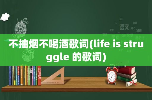 不抽烟不喝酒歌词(life is struggle 的歌词)