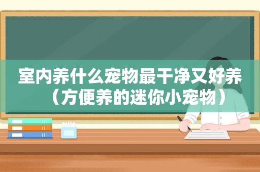 室内养什么宠物最干净又好养（方便养的迷你小宠物）