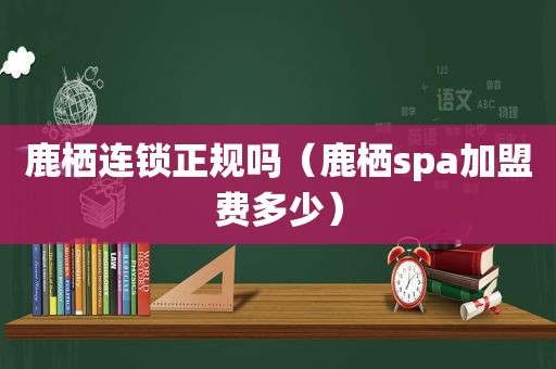 鹿栖连锁正规吗（鹿栖spa加盟费多少）