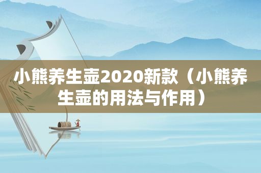 小熊养生壶2020新款（小熊养生壶的用法与作用）