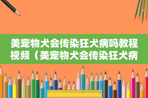 美宠物犬会传染狂犬病吗教程视频（美宠物犬会传染狂犬病吗教程）