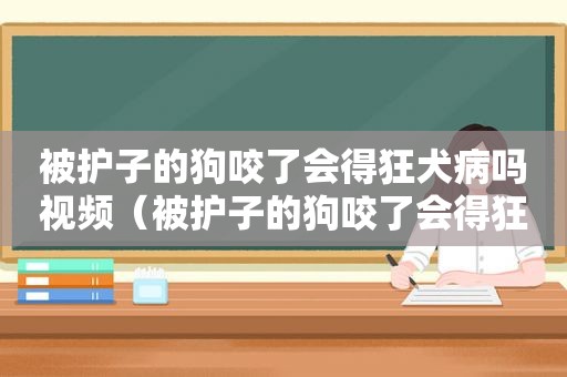 被护子的狗咬了会得狂犬病吗视频（被护子的狗咬了会得狂犬病吗）