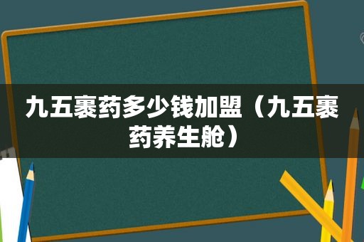 九五裹药多少钱加盟（九五裹药养生舱）