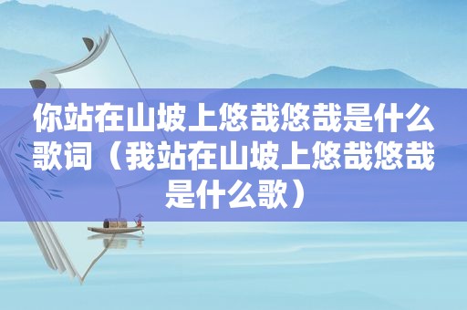 你站在山坡上悠哉悠哉是什么歌词（我站在山坡上悠哉悠哉是什么歌）