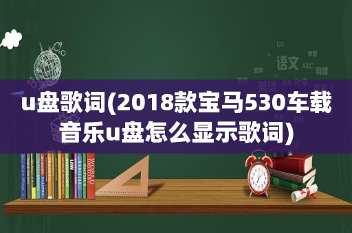 u盘歌词(2018款宝马530车载音乐u盘怎么显示歌词)