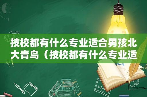 技校都有什么专业适合男孩北大青鸟（技校都有什么专业适合男孩）