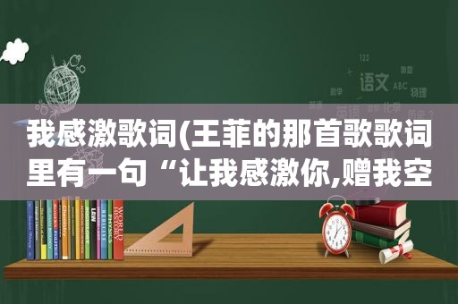 我感激歌词(王菲的那首歌歌词里有一句“让我感激你,赠我空欢喜”)