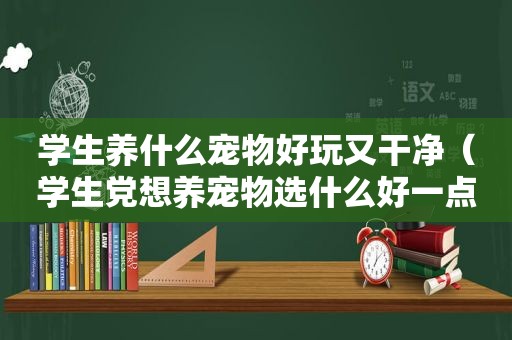 学生养什么宠物好玩又干净（学生党想养宠物选什么好一点）