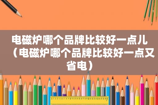 电磁炉哪个品牌比较好一点儿（电磁炉哪个品牌比较好一点又省电）