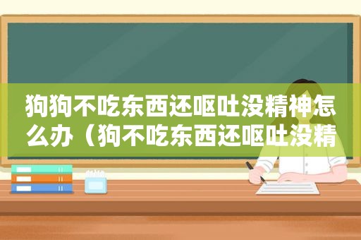 狗狗不吃东西还呕吐没精神怎么办（狗不吃东西还呕吐没精神吃什么药）