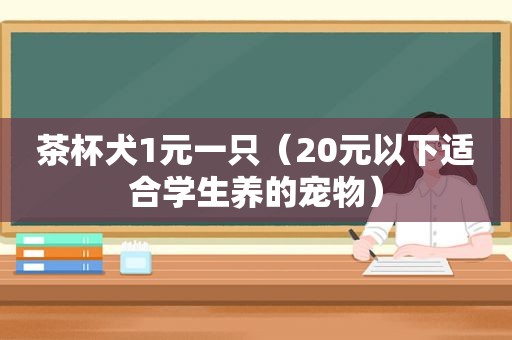 茶杯犬1元一只（20元以下适合学生养的宠物）